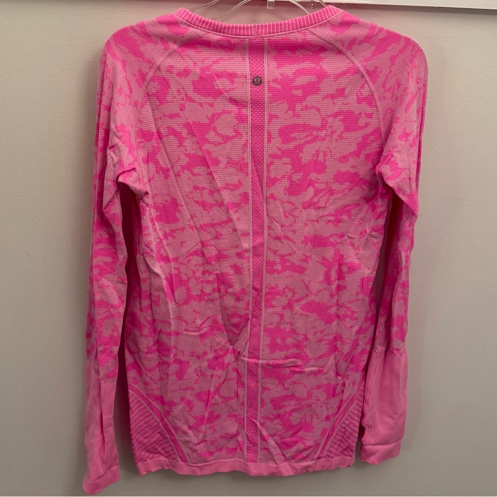 Lululemon Athletica Pink Fitted Long Sleeve Tee - Picture 4 of 4